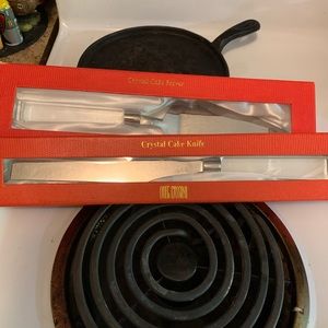 Crystal Knife & Cake Server